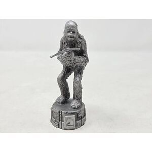 STAR WARS 2005 SAGA EDITION CHESS SET REPLACEMENT SILVER CHEWBACCA KNIGHT